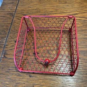 Red Wire Napkin Holder